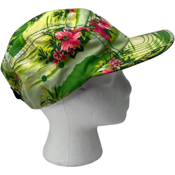 Corona Extra Tropical Palm Tree Pink Hibiscus Flower Floral Ball Hat/Cap - Picture 3 of 7
